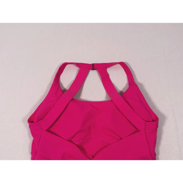 Halara Criss Cross Back Sports Bra Size Large Pink Workout Athletic Fitness Gym - Image 5