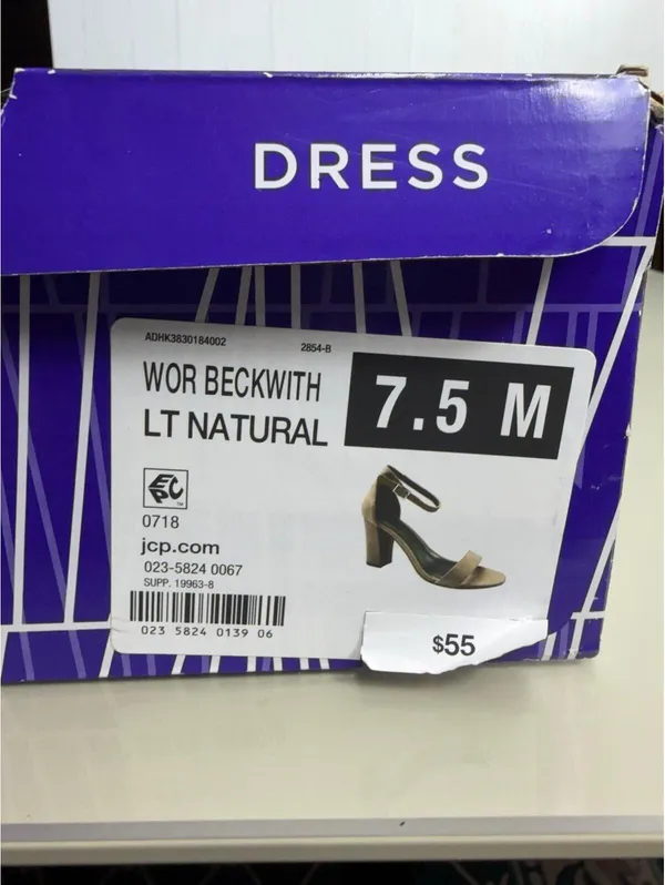 Worthington Beckwith Dress Sandals – Light Natural Suede – Size 7.5M - Image 8