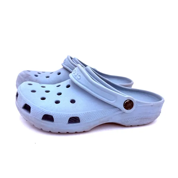 Crocs Light Blue Classic Clogs Sandals Size Men's 6 Women's 8 - Image 5