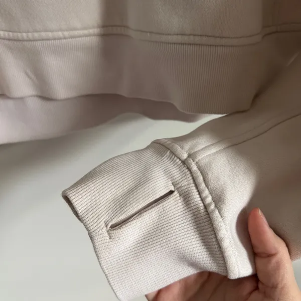 Lululemon Scuba Oversized Half Zip Size XS/S Cream White Opal - Image 6