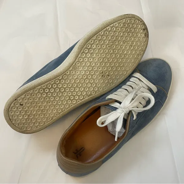 Frye Alexis Low Lace Aqua Suede Sneakers size 8 - Image 7