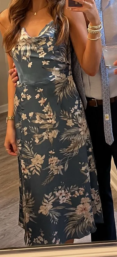 Womens Floral Print Cami Dress - Image 5