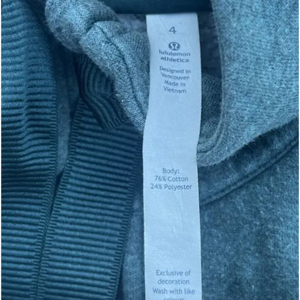 Lululemon &go Take-Off Fleece Heathered Deep Green Jacket 4 Yoga Hike Athleisure - Image 7