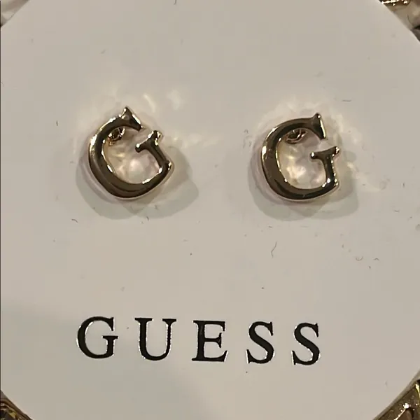 Guess Gold and Silver Sparkling Rhinestone Bracelet and G earrings Jewelry Set - Image 6