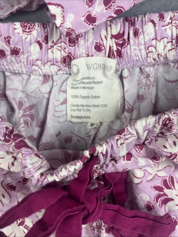 For Days Floral Pajama Set in organic cotton Size: Medium - Image 3