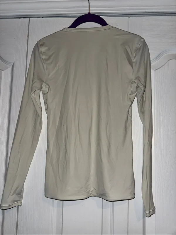lululemon athletica Wundermost Long Sleeve Tight Fit Crew Top in Bone - Image 6