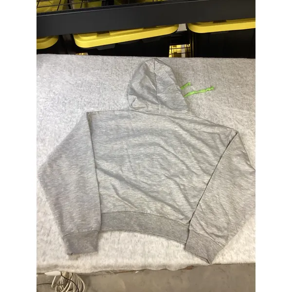 Disney Mickey Mouse Cropped Hoodie Gray Neon Drawstring Large‎ (11-13)NWOT - Image 4