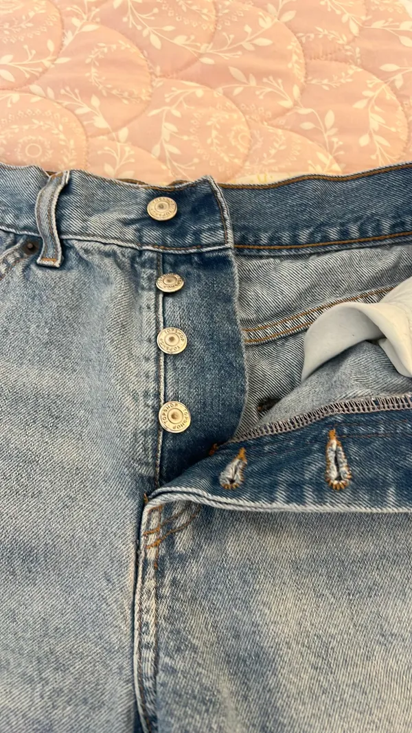 Top shop jean shorts - Image 3