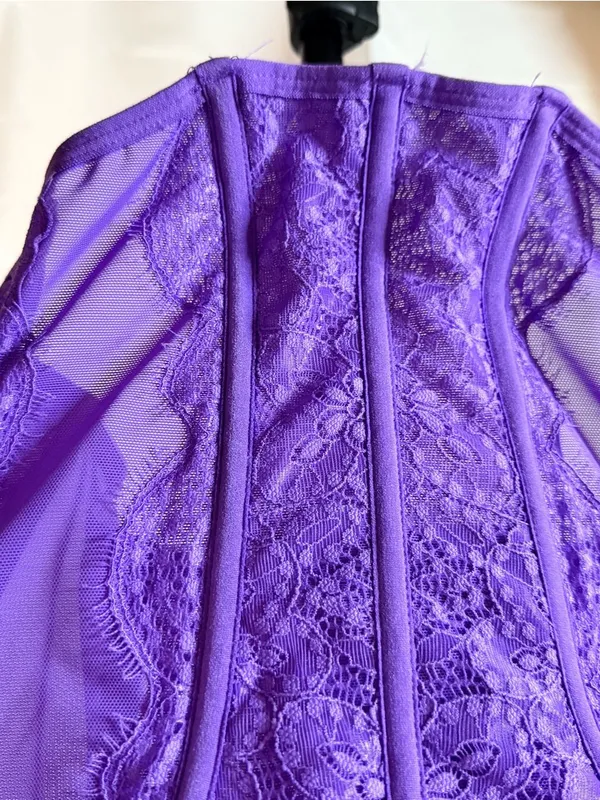 Urban Outfitters Out From Under Lace Purple Underwire Corset Top Bustier Coquett - Image 3