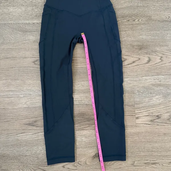 Lululemon All The Right Places Crop II 23" Leggings 4 Midnight Navy Luxtreme - Image 11