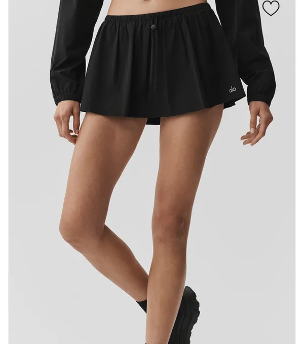 ALO Yoga Black Breezy Tennis Skirt - Image 6