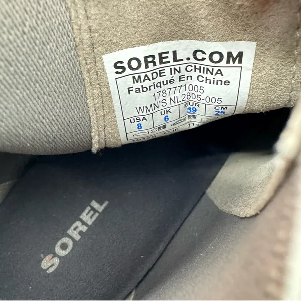 Sorel NL2805 Lea Wedge Chelsea Leather Waterproof Boots Size‎ 8 - Image 10