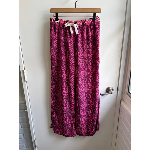 Maaji Harper Wide Leg Side Slit Pants Medium beach travel resortwear layered - Image 2