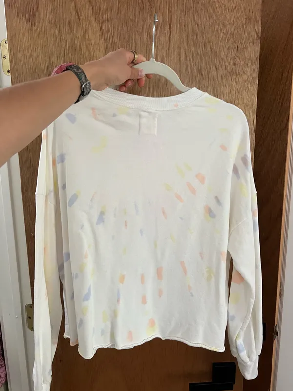 Billabong tie dye cropped oversized sweater  - Image 4