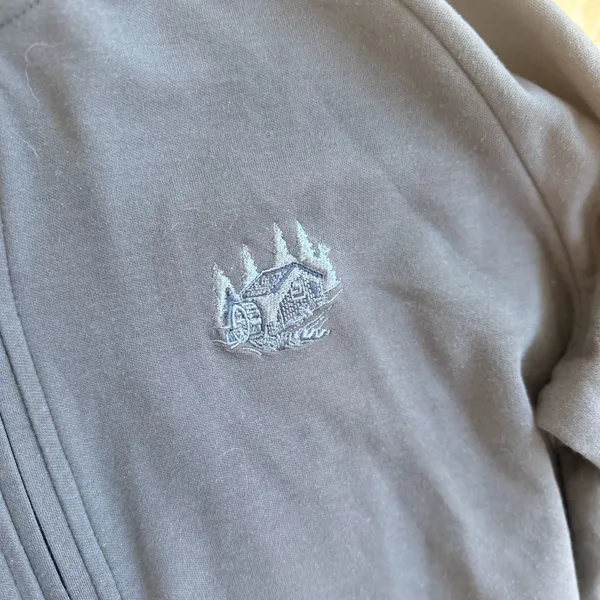 TravisMathew Women's Quarter-Zip Pullover with Custom Cabin/Pine Tree Embroidery - Image 2