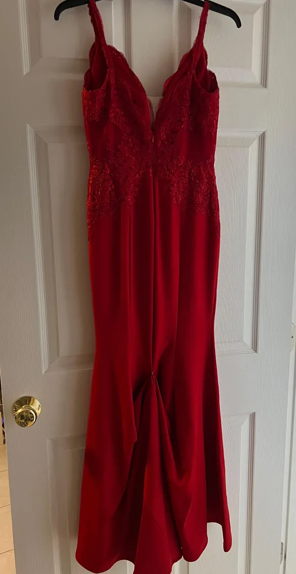Cinderella Divine Red Prom Dress - Image 3