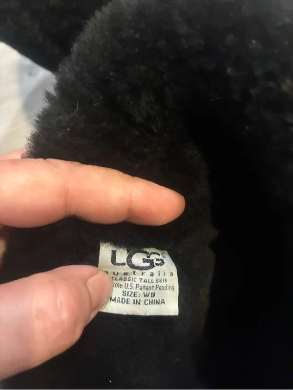 UGG Black Shearling Fold-Down Winter Boots - Image 5