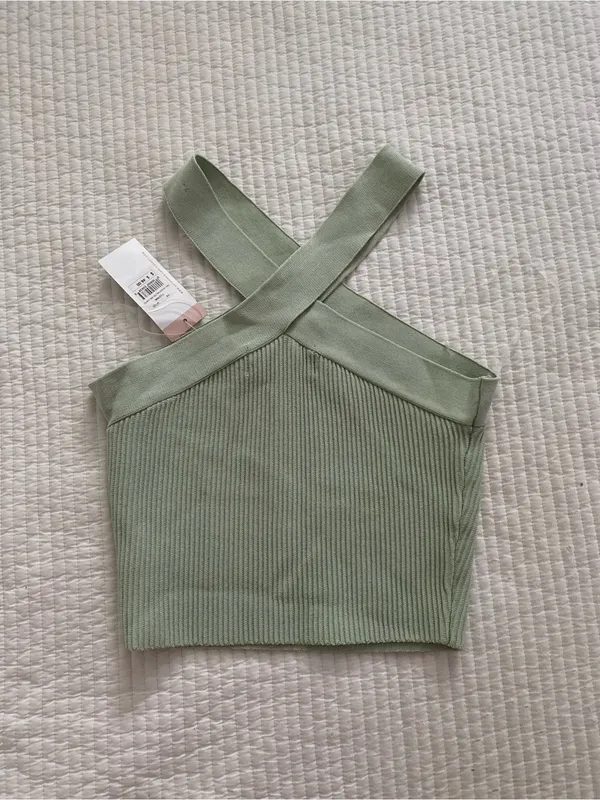 New with tags sage mint green Sunday Skin tank top - Image 7