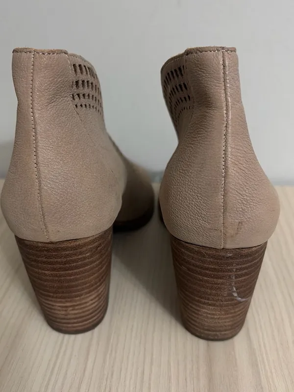 Lucky Brand Taupe Peep-Toe Block ankle booties size 10 - Image 7