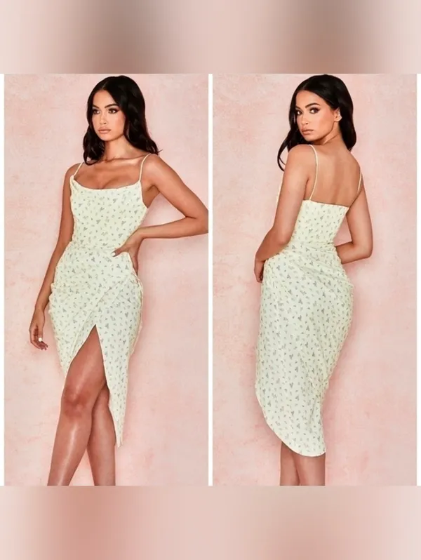 House of CB Daniella Floral Corset Cocktail Dress - Image 2