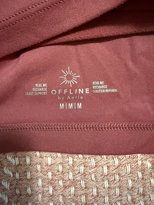 Vintage OFFLINE By Aerie Real Me Strappy Back Longline Sports Bra in M - Image 4