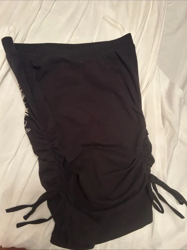 Amazing 😍🔥 y2k style Black Strapless Tube Top with Winged Heart Graphic - Image 4