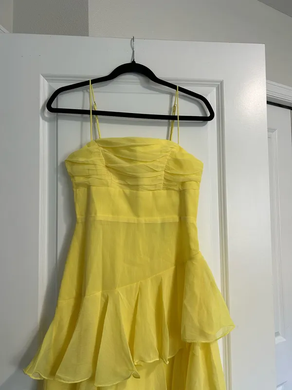 New Showpo Johanna Midi Dress Straight Neck Tiered Dress Size Small MSRP $99 - Image 8