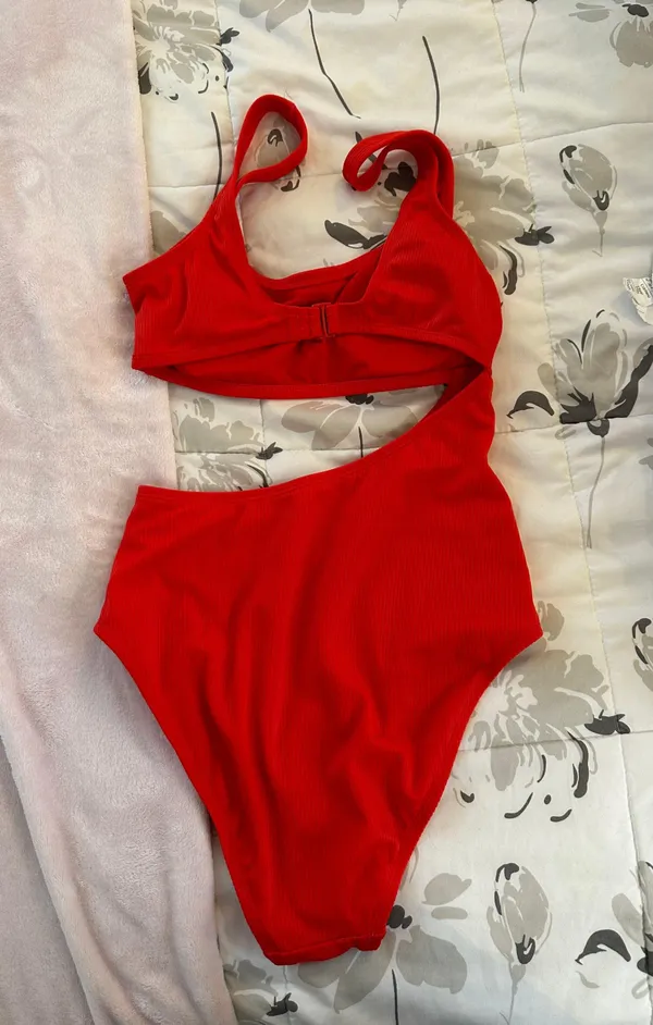 Kona Sol Red One Piece Swimsuit - Image 2
