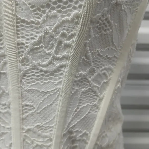 Princess Polly Brea Strapless Mini Dress Size 12 White Embroidered Lace Party - Image 9