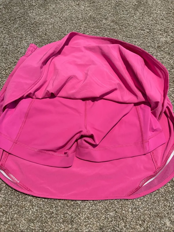 Lululemon Pink Hotty Hot Skirt Bright Pink Athletic Skort - Image 6