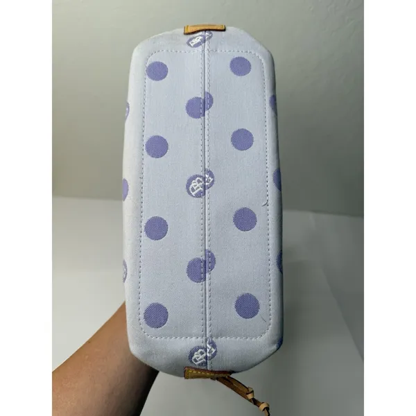Dooney & Bourke Purple Small Tulip Tassel Polka‎ Dot Purse Handbag Chic Cute Y2K - Image 10