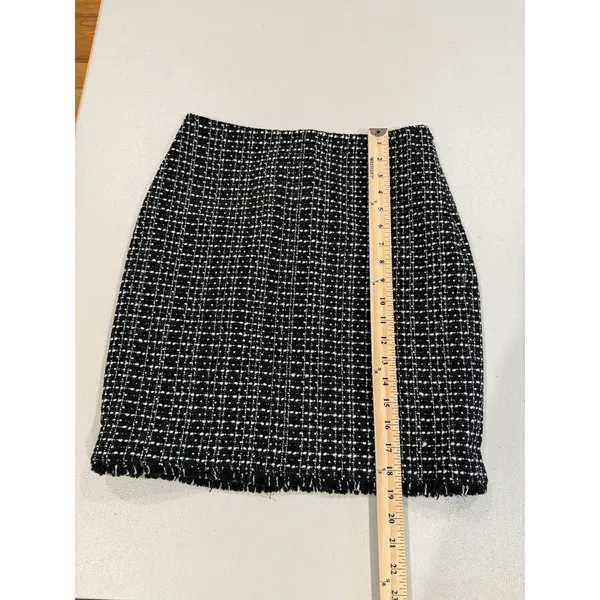 Ann Taylor Tweed Pencil Skirt Womens 2 Workwear Academia Collegiate Quiet Luxury - Image 4