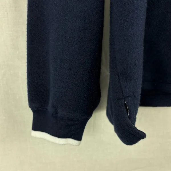 Vintage Benison Apparel Quarter Zip Fleece Moose Pullover Sweater Size L - Image 3