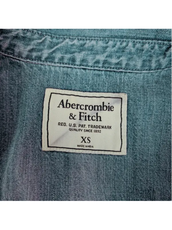 Abercrombie & Fitch Snap Button Denim Western Shirt XS - Image 2