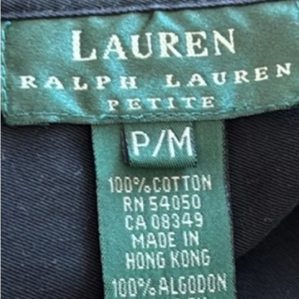 Lauren Ralph Lauren Black Classic Button Down Top - Image 6