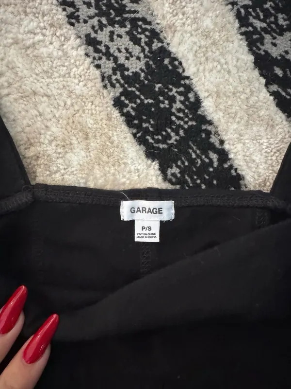 Garage Black Soft Corset Top - Image 3
