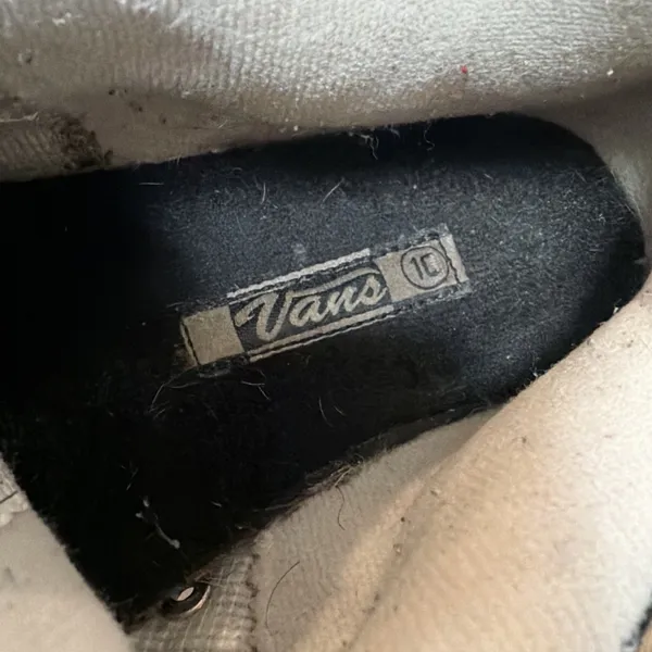Vans Swirl Skate Shoes Black/White Suede Women's 10 Y2K Vintage - Image 5