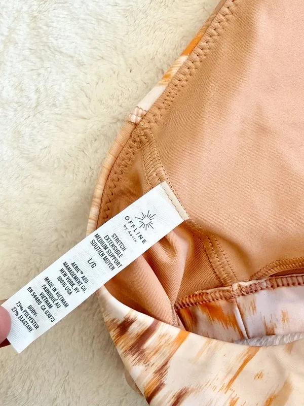 NWT OFFLINE by Aerie Shine Strappy Back Sports Bra - Size: Large - Image 3