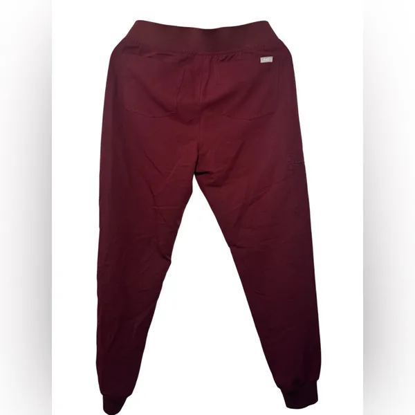 Figs Burgundy Zamora Jogger Scrub Pants - Image 4