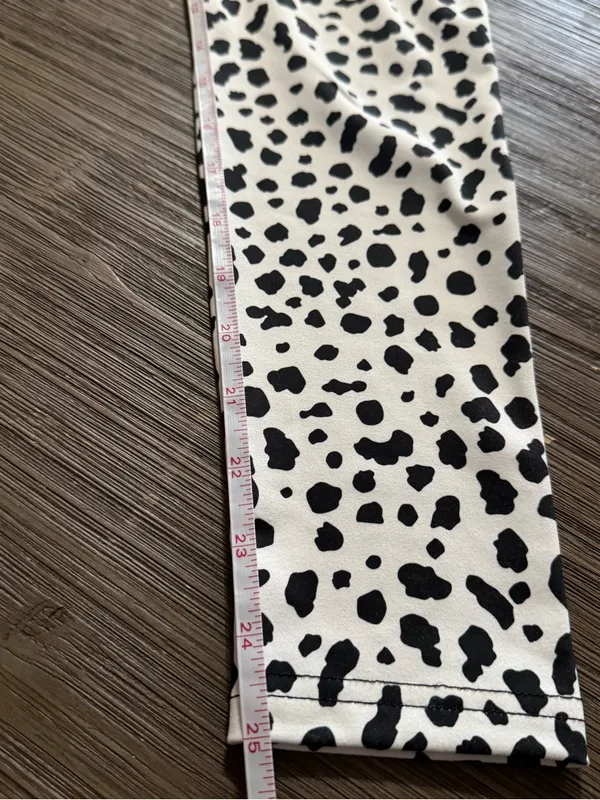 Balance Athletica Kids Black and White Spot Print Leggings - Image 7