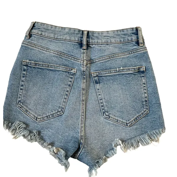 Zara Blue Denim Shorts Women Size 2 | 45-28 - Image 3