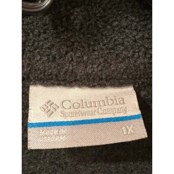 Columbia Womens 1X Benton Springs Full Zip Fleece Jacket Gray Gorpcore Granola - Image 4