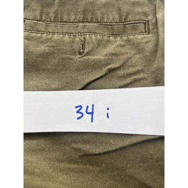 Hinge Shorts Cuffed Olive Green Stretch Mini Size Small Small Pockets - Image 9