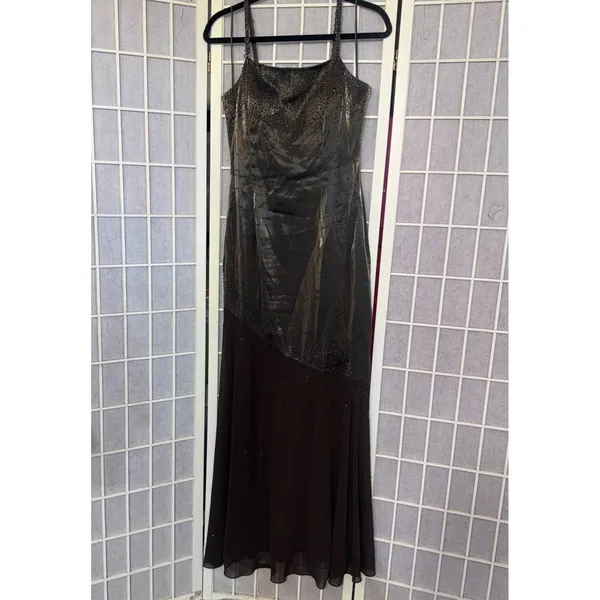Vintage Cache Beaded Whimsigoth Fairycore Fairy Gown Cocktail Y2K Maxi Dress 6 - Image 13