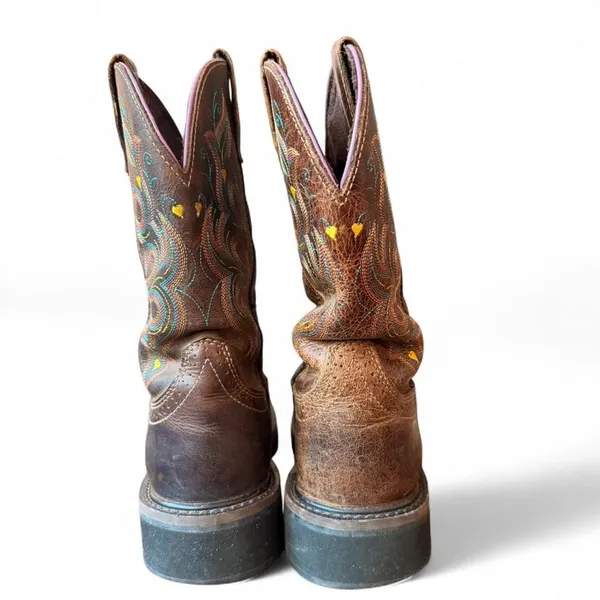 Justin Original Work boots Women’s 7B WKL4664 CompToe Western EH Rated Leather - Image 8