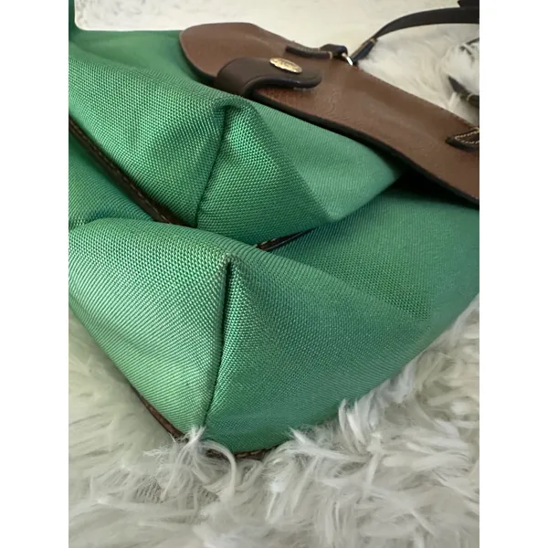 Dooney & Bourke Alto Small Nylon/Leather Crossbody Saddle‎ Crossbody Purse Bag - Image 6