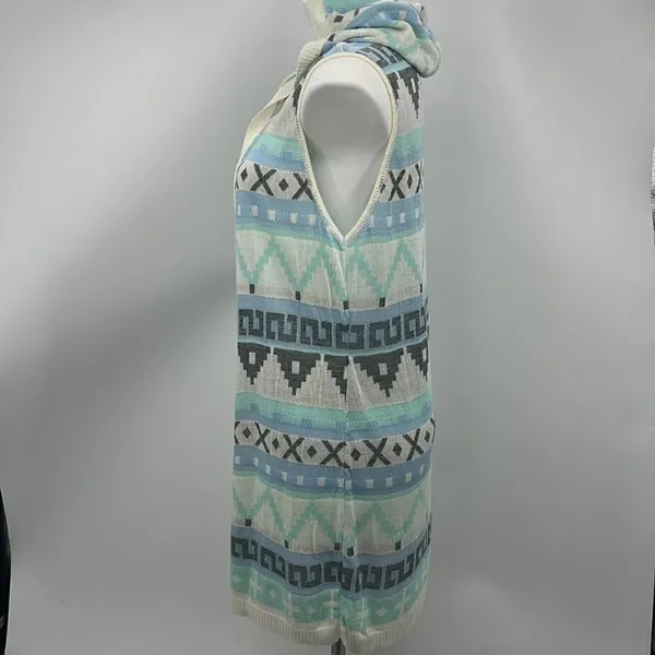 Say What medium native inspired print open cardigan hoodie - Image 4