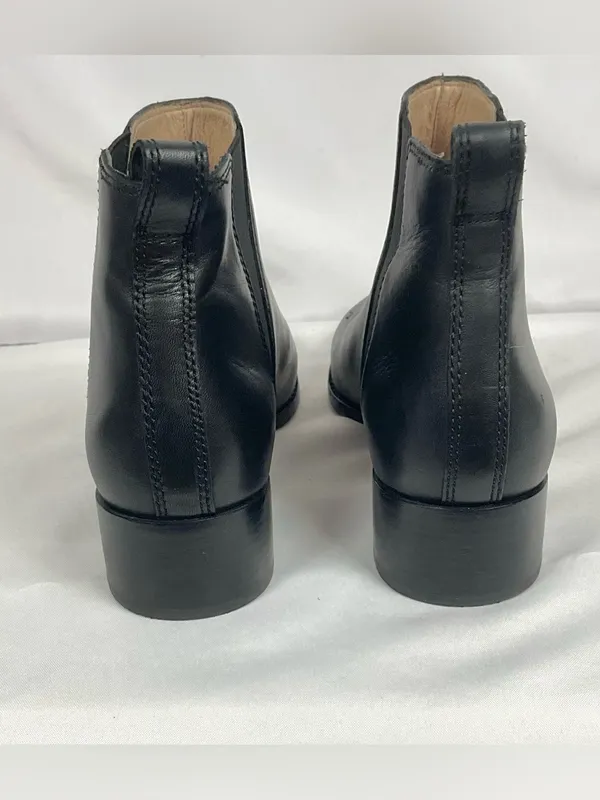 Madewell The Carina Boot True Black Leather Chelsea Ankle Booties Sz 10 - Image 6