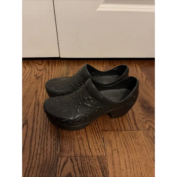 DANSKO Pixie Eva 36 EU Molded BLACK Slip Resistant Clogs Waterproof Shoes Sz 5.5 - Image 3