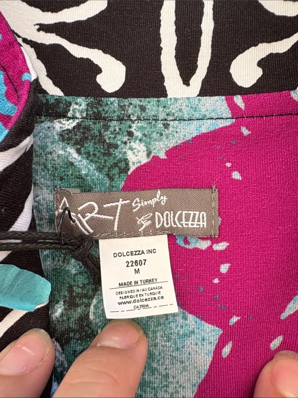 Dolcezza size medium new dress short art wearable artsy unique colorful - Image 2